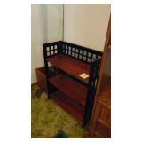 Foldable Shelf, Handcrafted Waste Basket and Bookshelf with Desk. (Books not included) 57.5" x 72.5" x 15.5"
