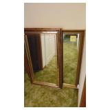 2- Mirrors, Beveled Edge one is 33.5" x 41.5", Other one is 25.5" x 43"