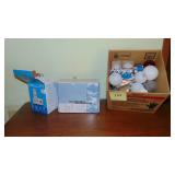 Newer Cordless AT&T Phone, New Brass Faucet and Box of Light Bulbs