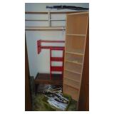 Contents of Closet, includes Shoe Racks, Shelf and Hangers plus More