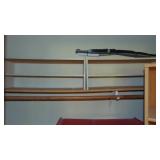 Contents of Closet, includes Shoe Racks, Shelf and Hangers plus More