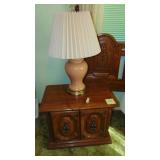 Matching End Tables, Pair of Lamps and Queen Headboard