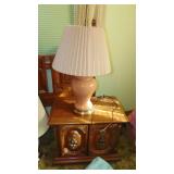 Matching End Tables, Pair of Lamps and Queen Headboard