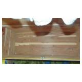 Cedar Chest, 47" x 21" x 18.5" Original Whitewash Finish and Some Luggage