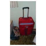 Cedar Chest, 47" x 21" x 18.5" Original Whitewash Finish and Some Luggage