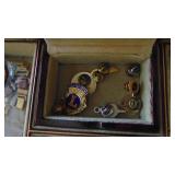 Assorted Cuff Links, Tie Clips and Pins