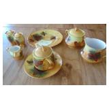 Vintage Hand Painted Pinecone Design China Pcs, Bavaria China