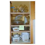 Assorted Corelle Ware and Glass Kitchen Containers