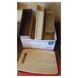 Trays, Drawer Storage Containers, Drinking Glasses, Plastic Ware and Some Tupperware