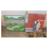 2-Large Printings on Canvas