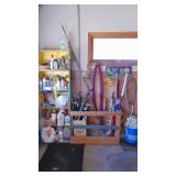 Contents of Shelf, Shelf Itself, Contents of Rake with Vac