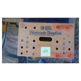 Workmate Shop Box and Pair of Plastic Sawhorses