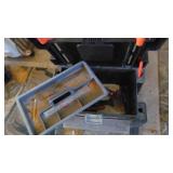 Workmate Shop Box and Pair of Plastic Sawhorses