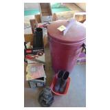 Toro Electric Blower, Trash Can, Portable Light, Sub Pump and Misc