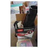 Toro Electric Blower, Trash Can, Portable Light, Sub Pump and Misc