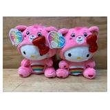 Hello Kitty and friends Care Bears lot of 2