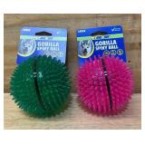 Persport Gorilla Spiky Ball lot of 2