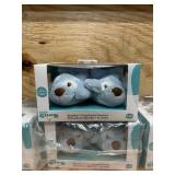 Baby GUND Spunky Puppy Rattle Booties Plush Baby Infant Shoes, Blue, One Size Fits All (lot of 4)