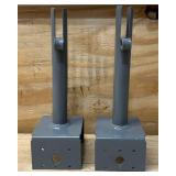 Simpson Strong-Tie 10.31 in. H X 3.56 in. W 12 Ga. Steel Elevated Post Base lot of 2