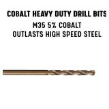 Drill America #3 x 12"" Cobalt Aircraft Extension Drill Bit, GLBCO Series, #3 (lot of 6)