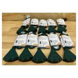 2 ft. 14/3 Light Duty Indoor/Outdoor Extension Cord with Multiple Outlet Triple Tap End, Green (lot of 10)