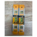 Tolsen - Lot of 2 - Mini Spirit Level Industrial 9 Length, Durable Aluminum & Plastic Construction with 3 Bubbles