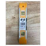 Tolsen - Lot of 2 - Mini Spirit Level Industrial 9 Length, Durable Aluminum & Plastic Construction with 3 Bubbles