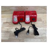 Milwaukee - Lot of 2 - 48-59-1808 M12 and M18 12 Volt/18 Volt Lithium-Ion Multi-Volatge Rapid Battery Charger (Non-Retail Packaging)