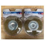 Mastercraft - Lot of 2 - Wire Wheel Brush 6" Coarse (0930251.7)