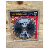 Tolsen - Lot of 2 - Circular Saw Blade, 76430, 185x30MM, 24Teeth (0930258.9)