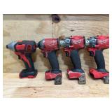 NON WORKING Milwaukee Tools (lot of 4)