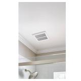 80 CFM Ceiling Mount Roomside Installation Humidity Sensing Bathroom Exhaust Fan, ENERGY STAR