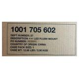 10.63 in. 1-Light White Dimmable LED Flush Mount