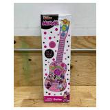 Disney Minnie Mouse Kids Guitar   Minnie Mouse Pink Guitar Music Set with Real Tuning Pegs and Strings for Learning Music   Fun Band Musical Instruments for Kids Age 3 and Up   21.5 Inch