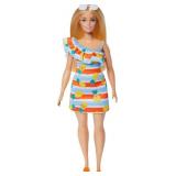 Barbie Loves the Ocean Doll with Blonde Hair Wearing Floral Sundress & Accessories, Fashion Doll & Clothes Made from Recycled Plastics