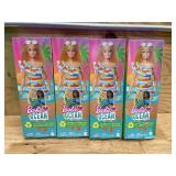 Barbie Loves the Ocean Doll with Blonde Hair Wearing Floral Sundress & Accessories, Fashion Doll & Clothes Made from Recycled Plastics