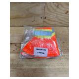 orange high-visibility safety hat (lot of 3)
