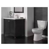 Foundations 2-piece 1.1 GPF/1.6 GPF Dual Flush Elongated Toilet in White, Seat Included