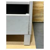 Home Decorators Connection Bilston 36 in. Single Sink Dove Gray Bath Vanity with White Engineered Stone Top (Assembled)