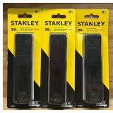 STANLEY Snap-Off Hook Blades 25mm lot of 3