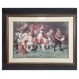 Framed G. Sheridan Knowles Patriotic Parade Print, 33x45 Inches