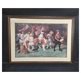 Framed G. Sheridan Knowles Patriotic Parade Print, 33x45 Inches