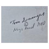 Framed Tom Strangest Nags Head 1980 Sunset Print 15x11