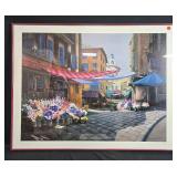 Shari Hatchett Signed Print Sunday Morning 26x33 Framed Art