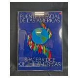 Framed Spacebridge of the Americas Poster 24x18 Inch
