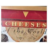 Cheeses of the World Framed Poster by John Harrisson