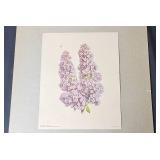 Lot of Framed Farm and Floral Prints UFA Advertising and Lilacs Art