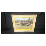 Lot of Framed Farm and Floral Prints UFA Advertising and Lilacs Art