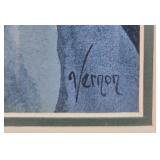 Framed Floral Artwork by Vernon 27x32 Inches