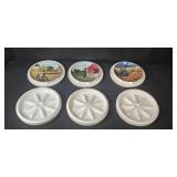 Set of Danbury Mint Emmett Kaye Farming the Heartland Collector Plates with Boston Store Box